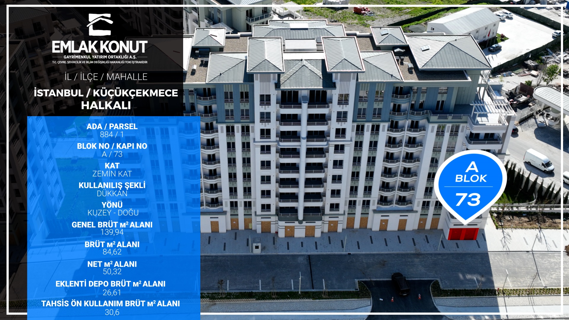 BİZİM MAHALLE 1-2 A BLOK 73 NUMARA (DÜKKAN)