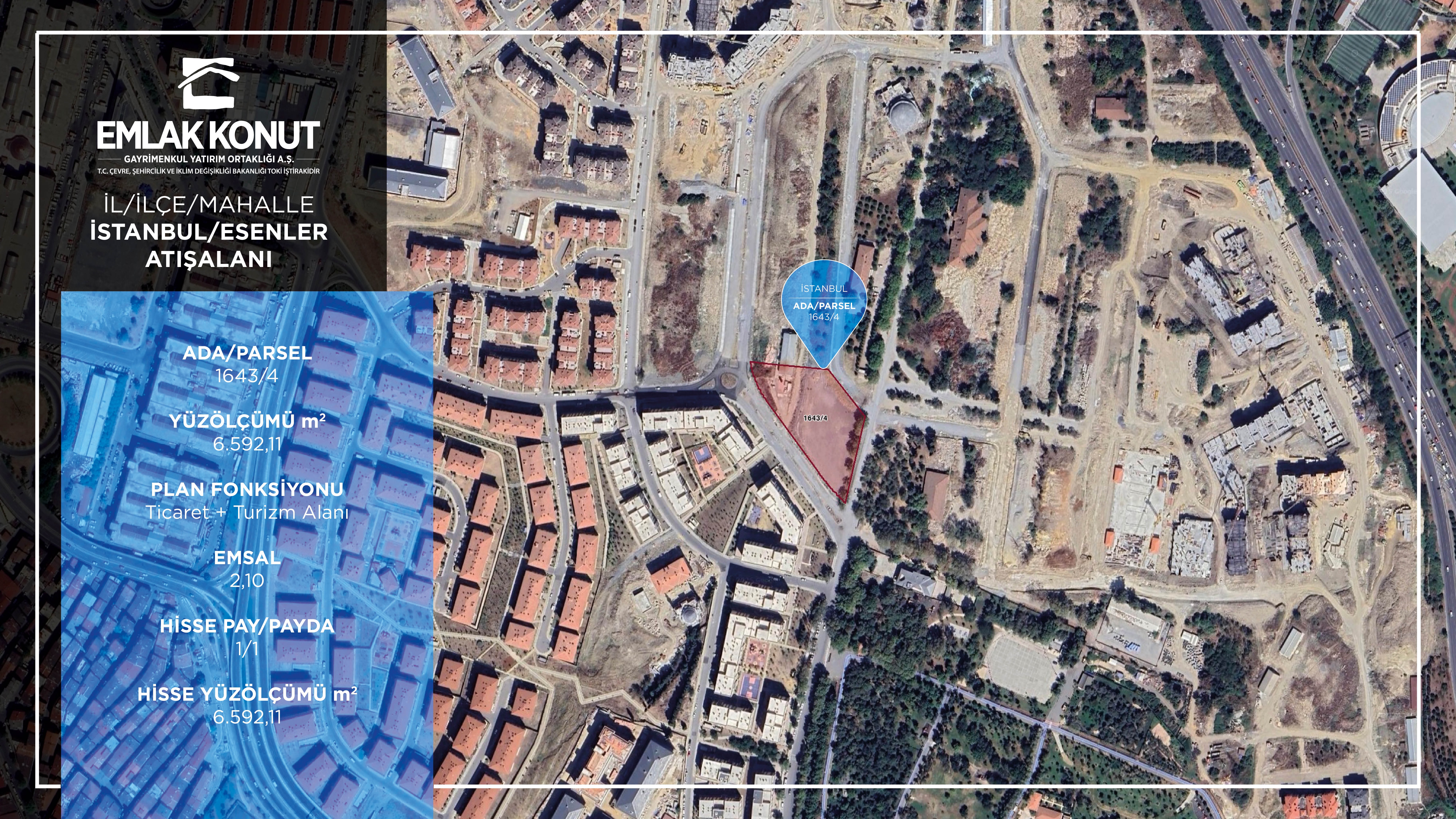 İSTANBUL / ESENLER-ATIŞALANI 1643 ADA 4 PARSEL